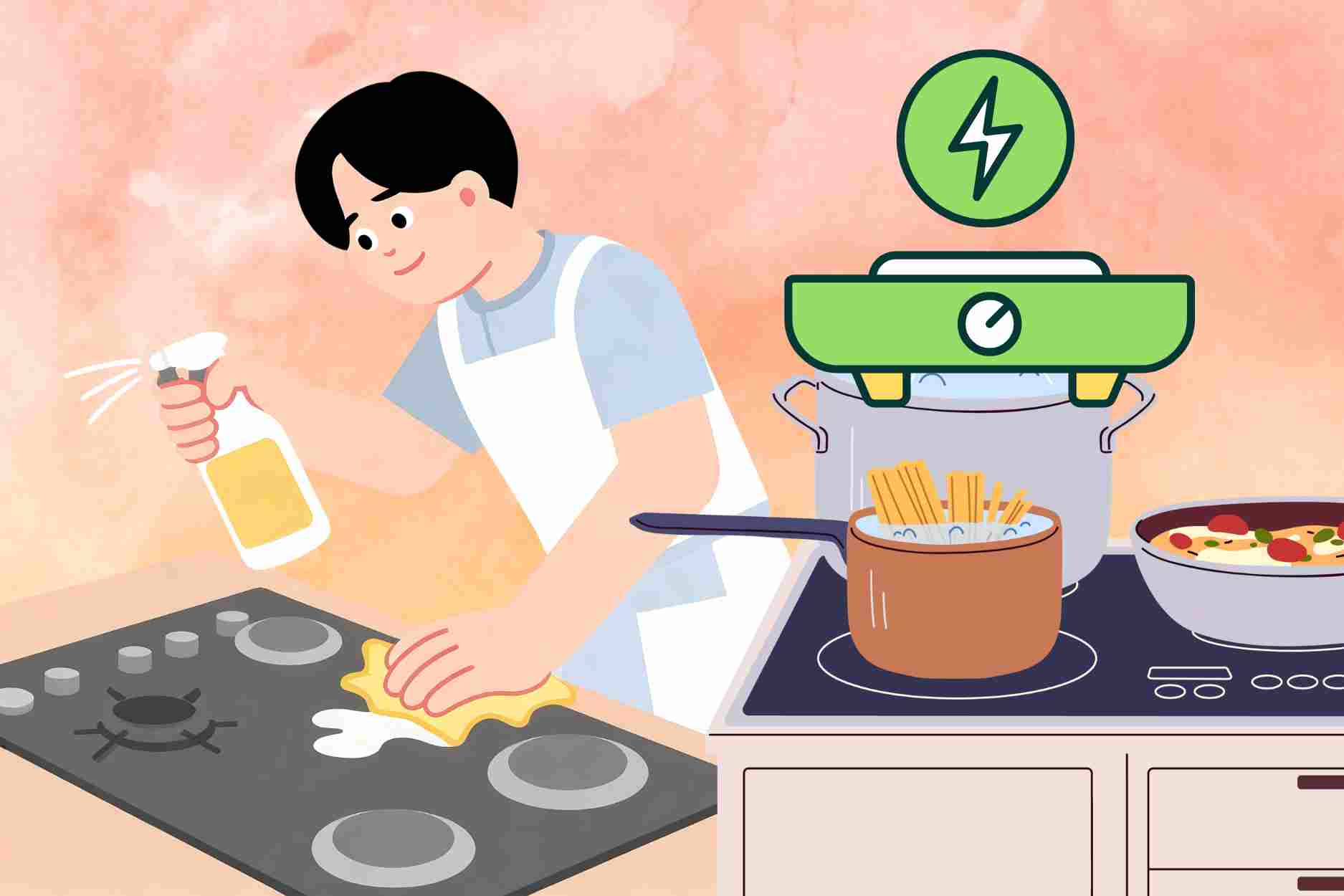 How to clean electric stoves, 5 simple steps to have a shiny surface