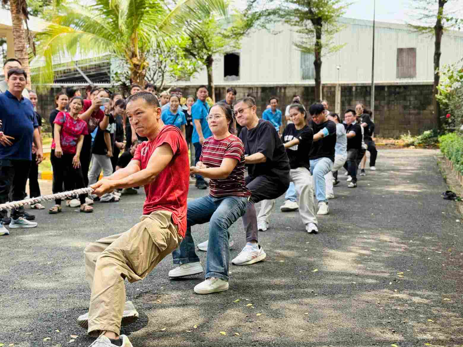 Hội thao đã mang lại niềm vui cho người lao động. Ảnh: CĐCS cung cấp