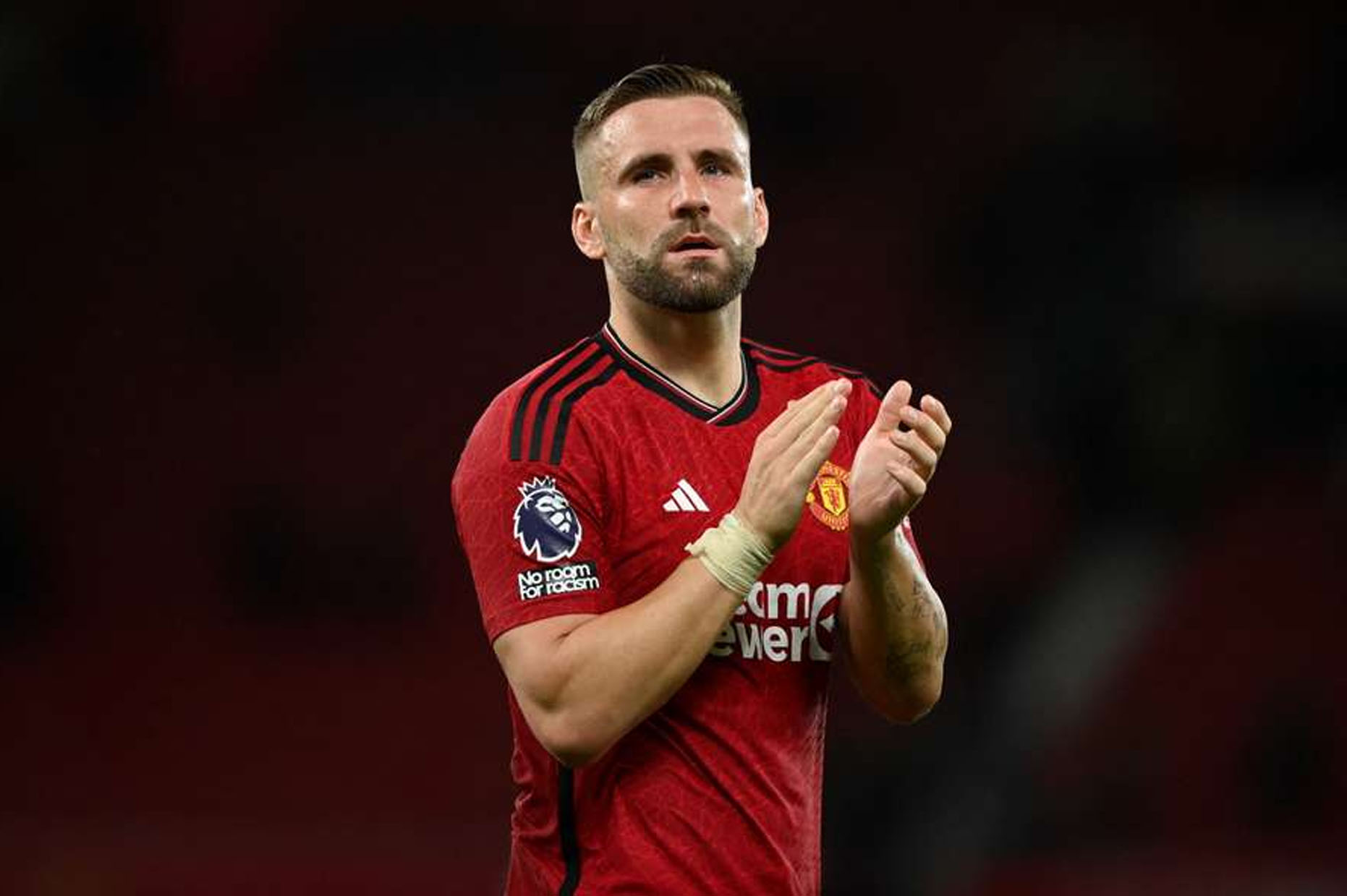 Một mùa giải phi thường của Luke Shaw. Ảnh: AFP
