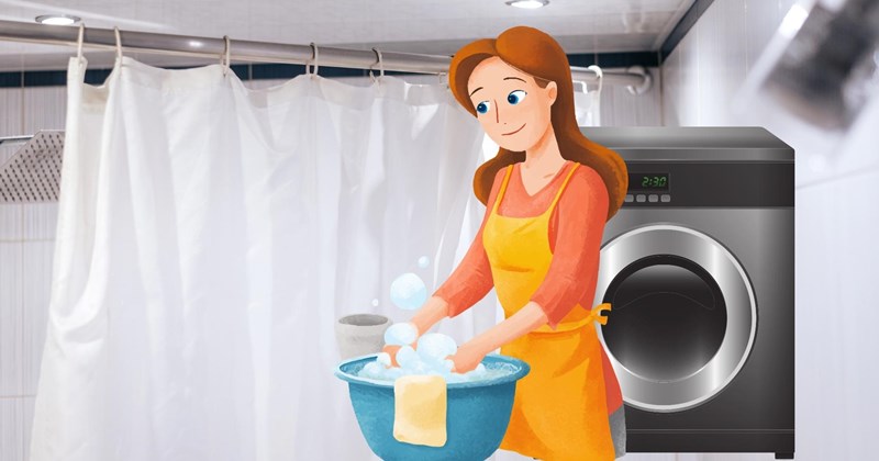 Bốn bước làm sạch rèm nhựa phòng tắm