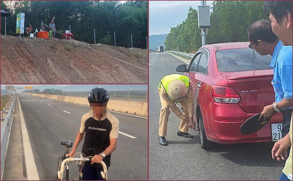 The North - South expressway through Quang Ngai and Gia Lai recorded 395 traffic violations after 10 days of opening. Photo: Traffic Police Department