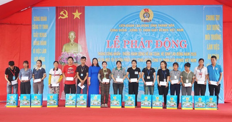 Công đoàn Venus Việt Nam phát động "Tháng Công nhân