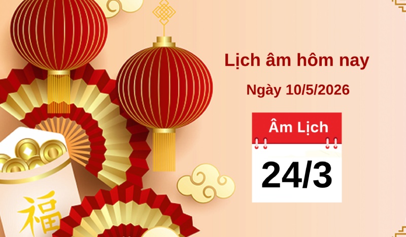 Lunar calendar on March 24 should pray for peace and luck... Graphics: Minh Phong