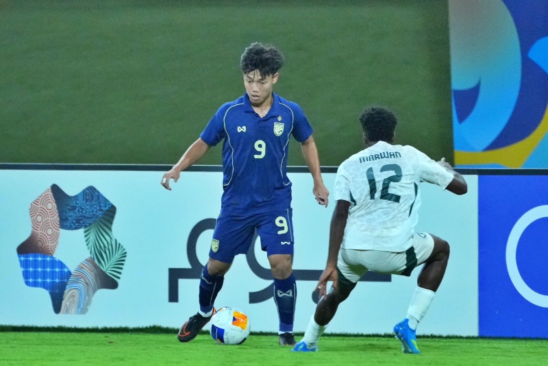 U17 Thailand lost to U17 Saudi Arabia 0-2. Photo: FAT