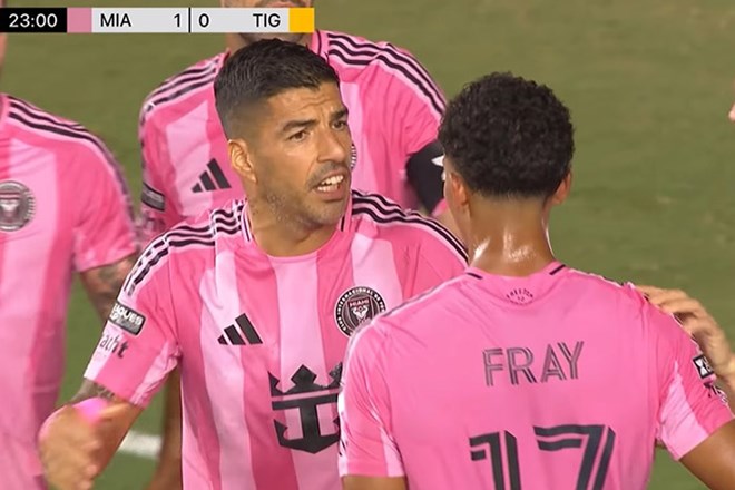 Luis Suarez is in quite good form with Inter Miami but has not yet been called up to the Uruguayan national team for the 2026 World Cup. Photo: Cut from video