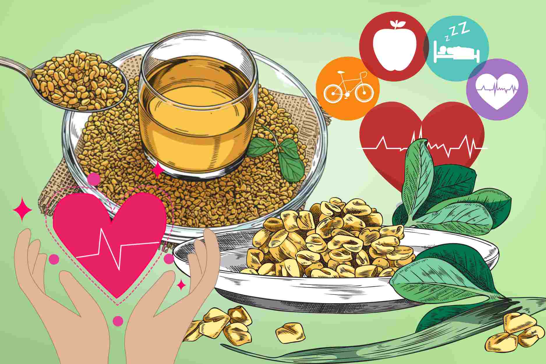 What benefits does drinking fenugreek juice in the morning bring