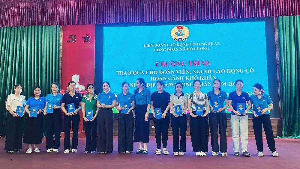 Do Luong Commune Trade Union has just organized the "Talent of Workers and Laborers" Day. Photo: Nghe An Trade Union