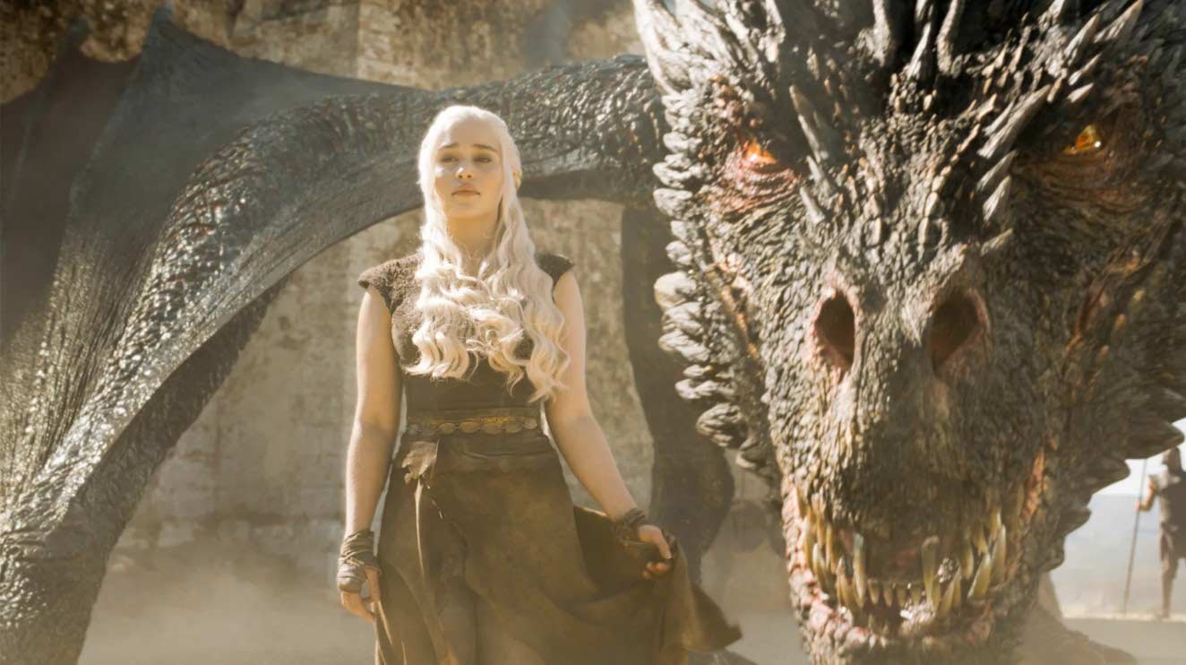 Emilia Clarke trong vai Daenerys Targaryen trong bộ phim truyền hình ăn khách “Game of Thrones” của đài HBO. Ảnh: Nhà sản xuất