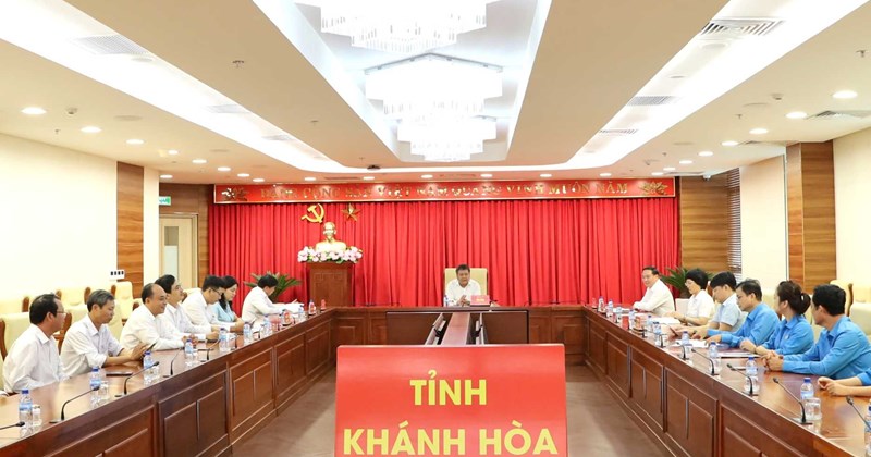 Khánh Hòa: Bí thư Tỉnh ủy gặp đoàn dự Đại hội Công đoàn Việt Nam