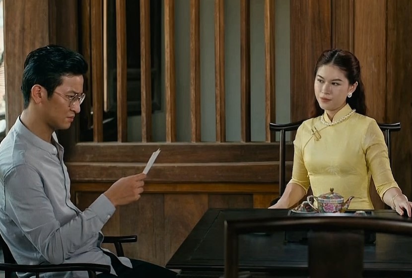 Ngoc Thanh Tam attracts attention on prime time movies. Photo: Cut from video.