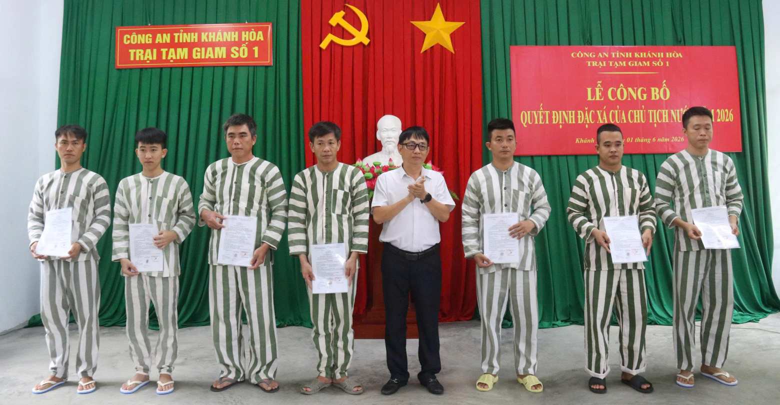 Trại Tạm giam số 1 Công an tỉnh có 20 phạm nhân được đặc xá dịp này. Ảnh: Phương Linh