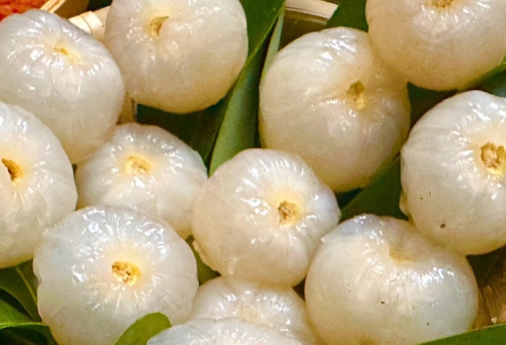 Eating lychees properly does not worry about increased blood sugar. Photo: Kieu Vu