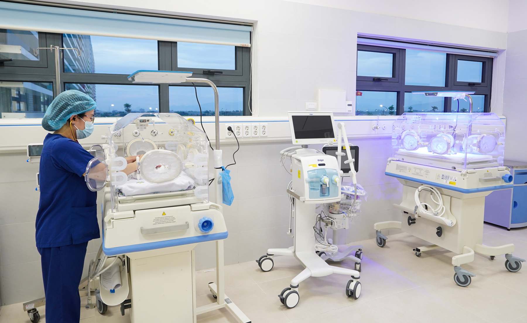 Khoa Sơ sinh và Điều trị tích cực Cơ sở 2 được đầu tư chuyên sâu. Ảnh: BVCC