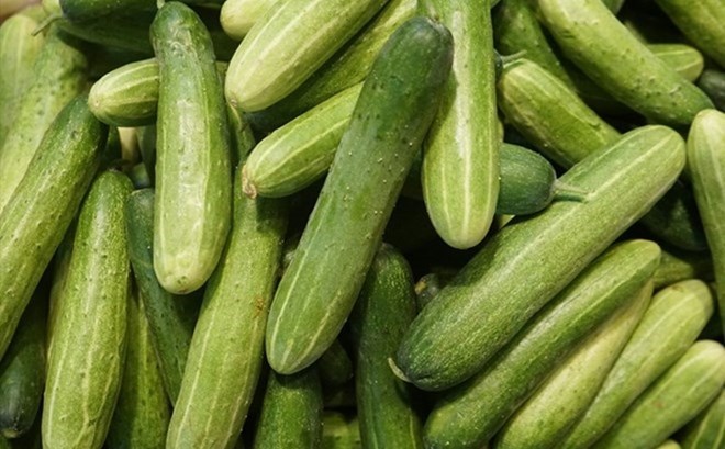 Cucumber is a food rich in water that helps control blood sugar. Photo: Thanh Thanh