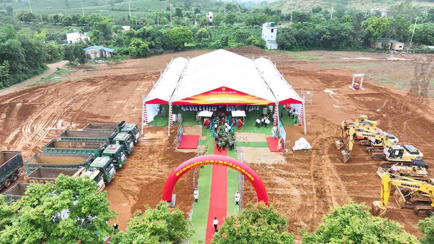 Projet de logements pour les forces de police à Tuyên Quang avec une échelle de 822 appartements, sur une superficie de 5,5 hectares. Photo: Police de Tuyên Quang
