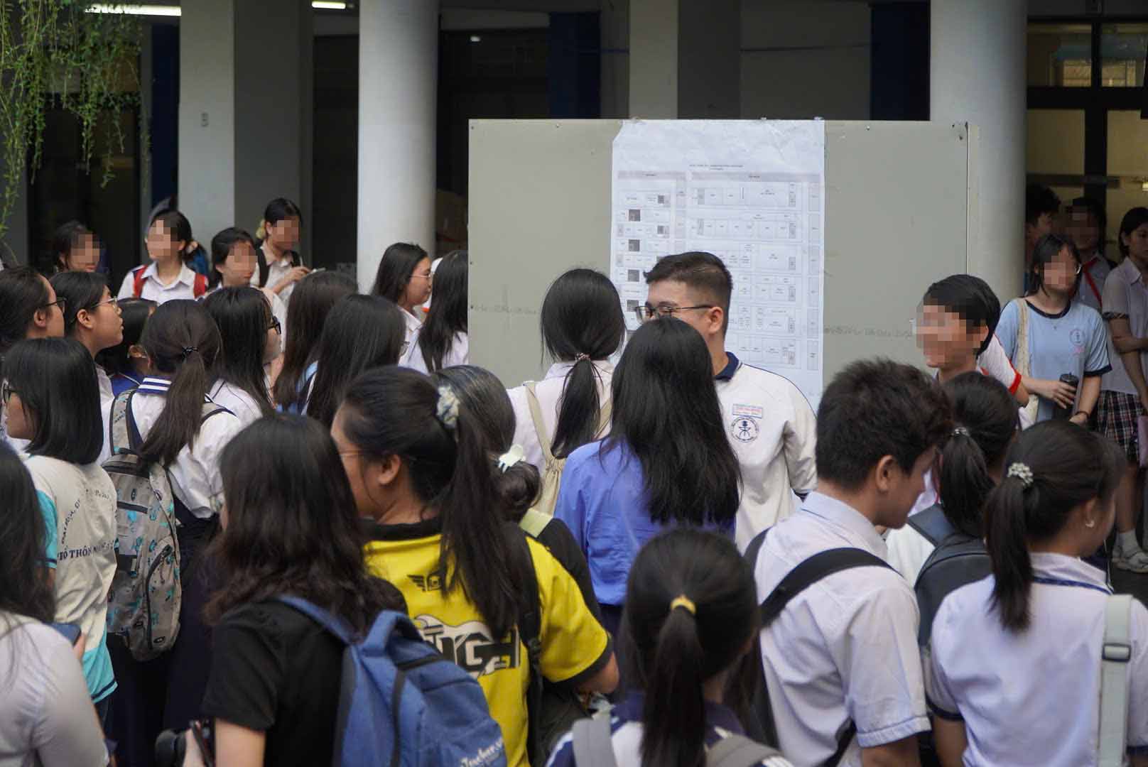 Candidates taking the exam for the High School for the Gifted in 2026. Photo: Chan Phuc