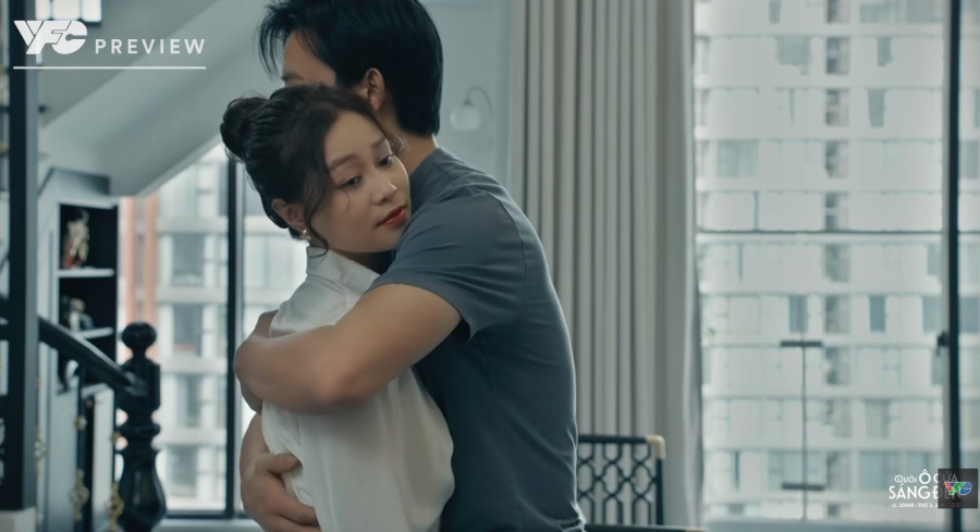 Dương cảm thấy áy náy sau khi làm điều có lỗi với vợ. Ảnh: VFC. 