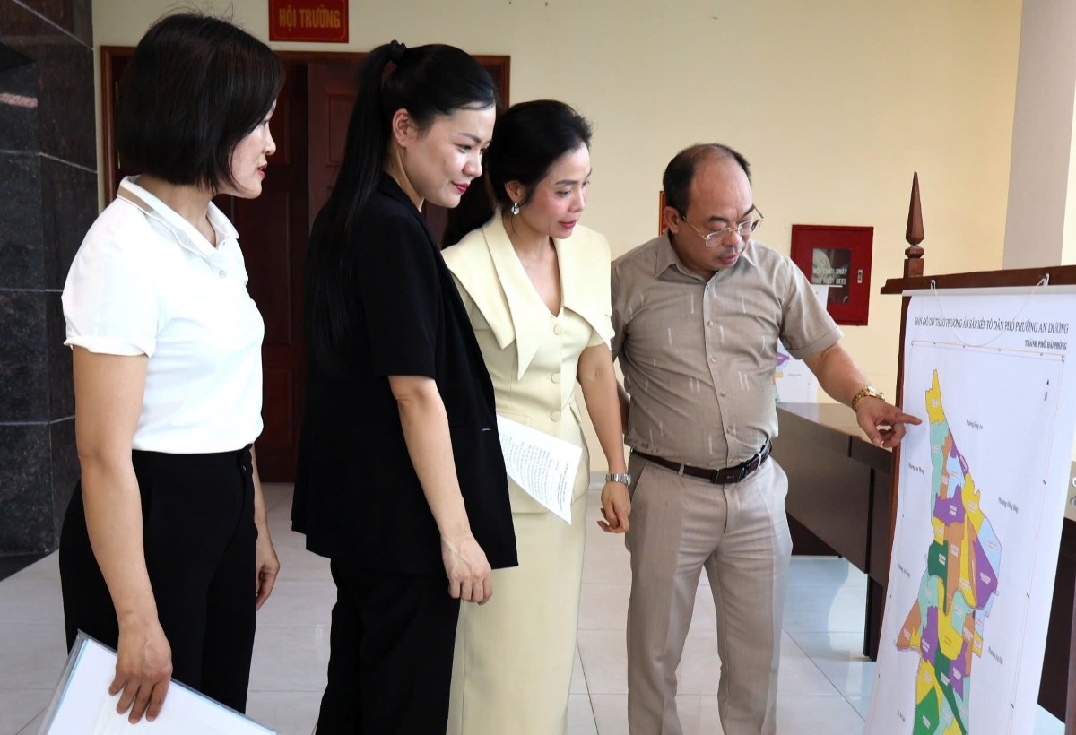 An Duong ward is urgently implementing a plan to rearrange residential groups in the area. Photo: Hai Phong e-Portal