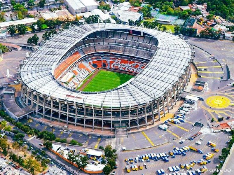 Toàn cảnh sân Estadio Azteca - nơi diễn ra trận khai mạc giữa chủ nhà Mexico và Nam Phi vào lúc 02h00 ngày 12.6 nhìn từ trên cao. Ảnh: Visit Mexico