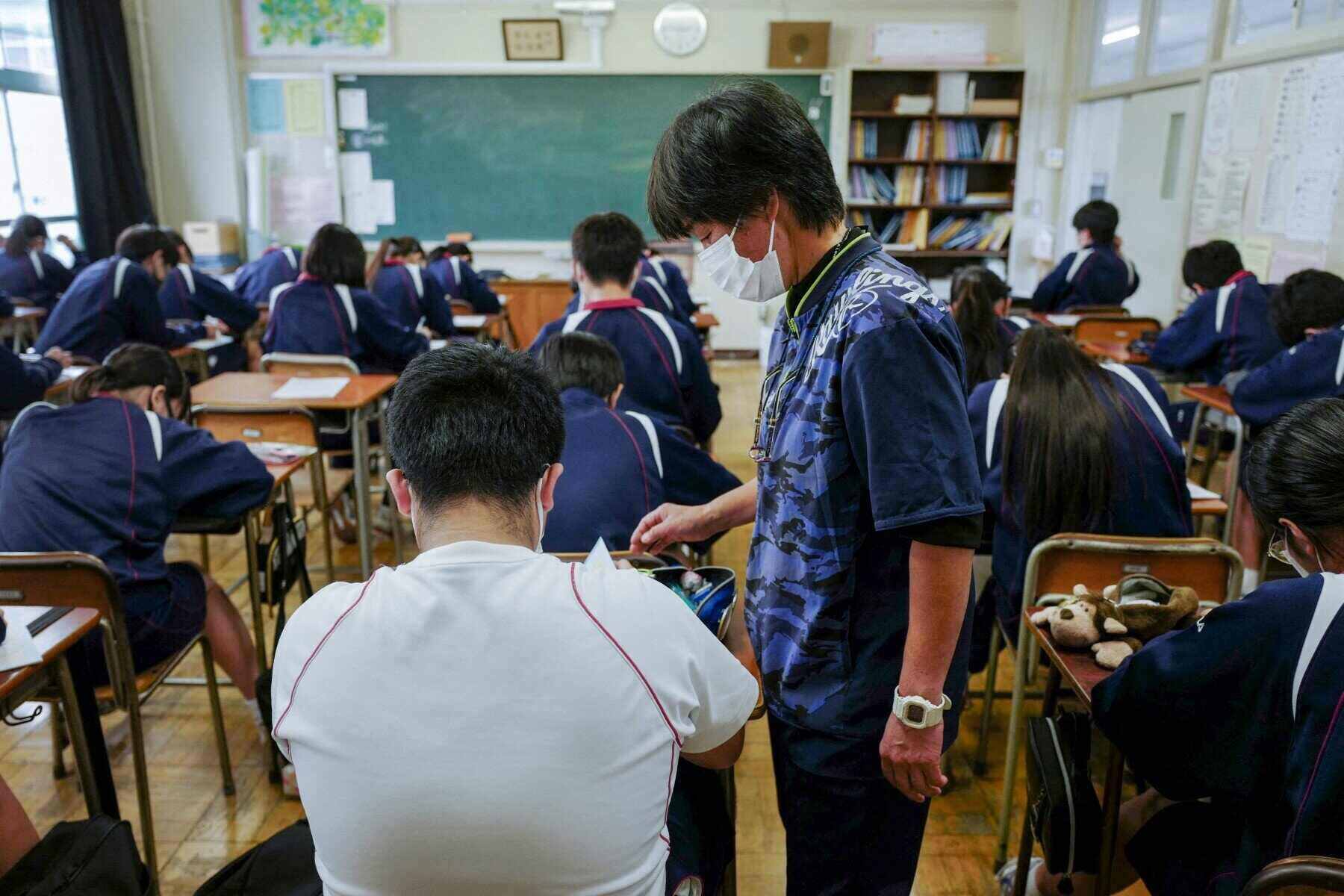 Une classe au Japon. Photo: AFP