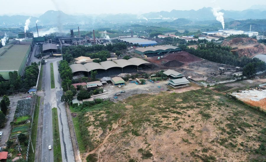 Long Binh An Industrial Park (Tuyen Quang province) with many industrial production activities has a high risk of environmental pollution. Photo: Viet Bac