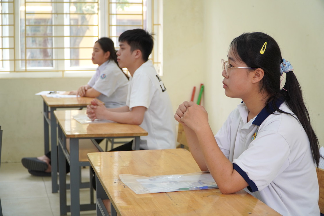 Đề thi chính thức, đáp án tham khảo sẽ được Lao Động cập nhật ngay sau khi thí sinh rời phòng thi. Ảnh: Trang Trang