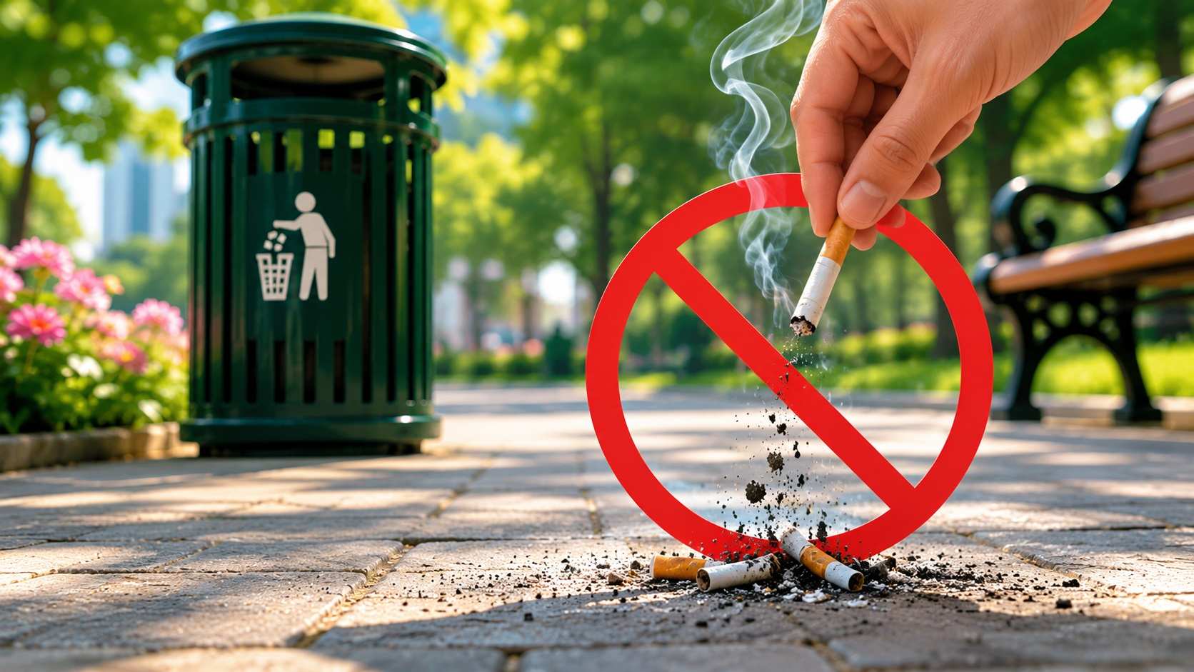 The Ministry of Agriculture and Environment proposes a fine of 100,000-150,000 VND for acts of throwing, discharging, removing cigarette butts, scraps, and ashes in the wrong places in apartment buildings, commercial and service areas, or public places. Graphic photo: Huy Hung