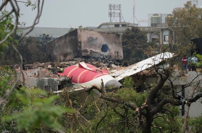 Scene of the aviation disaster in India on June 12, 2025. Photo: Xinhua