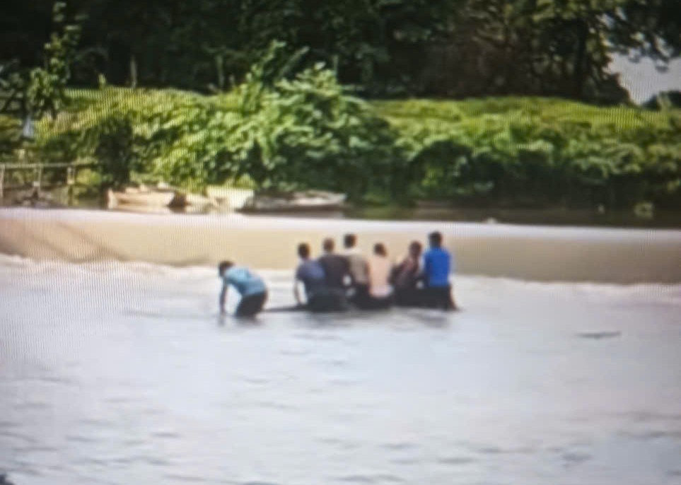 The area where the couple died after the boat capsizing on the Serepok River. Photo: People provided