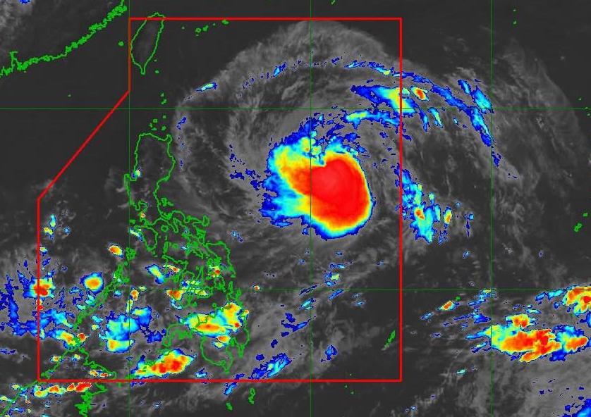 Typhoon Mekkhala has strengthened into a typhoon. Photo: PAGASA