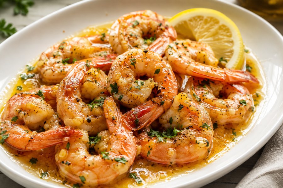 Garlic butter shrimp