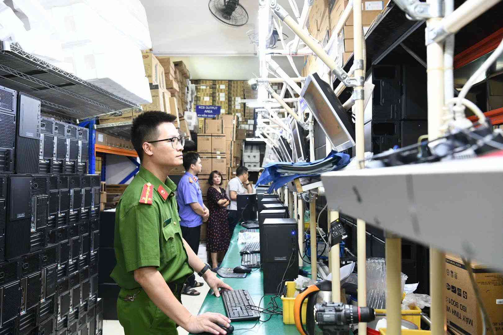 Công an tỉnh Phú Thọ vừa khởi tố vụ án đầu tiên trên cả nước liên quan hành vi xâm phạm quyền tác giả. Ảnh: Công an tỉnh Phú Thọ