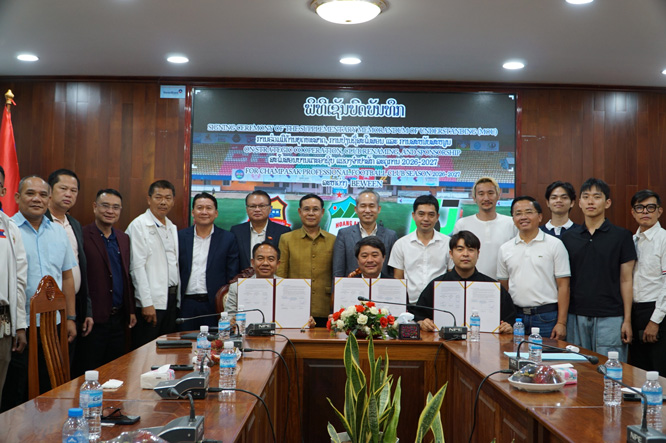 Sau lễ ký kết, Câu lạc bộ Champasak HAGL Avenir FC sẽ có nhiều cơ hội để bứt phá, phát hiện nhân tài bóng đá trẻ. Ảnh: Thanh Tuấn