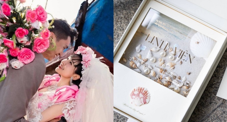 Vien Vibi married her husband Khanh Linh. Photo: Artist provided.