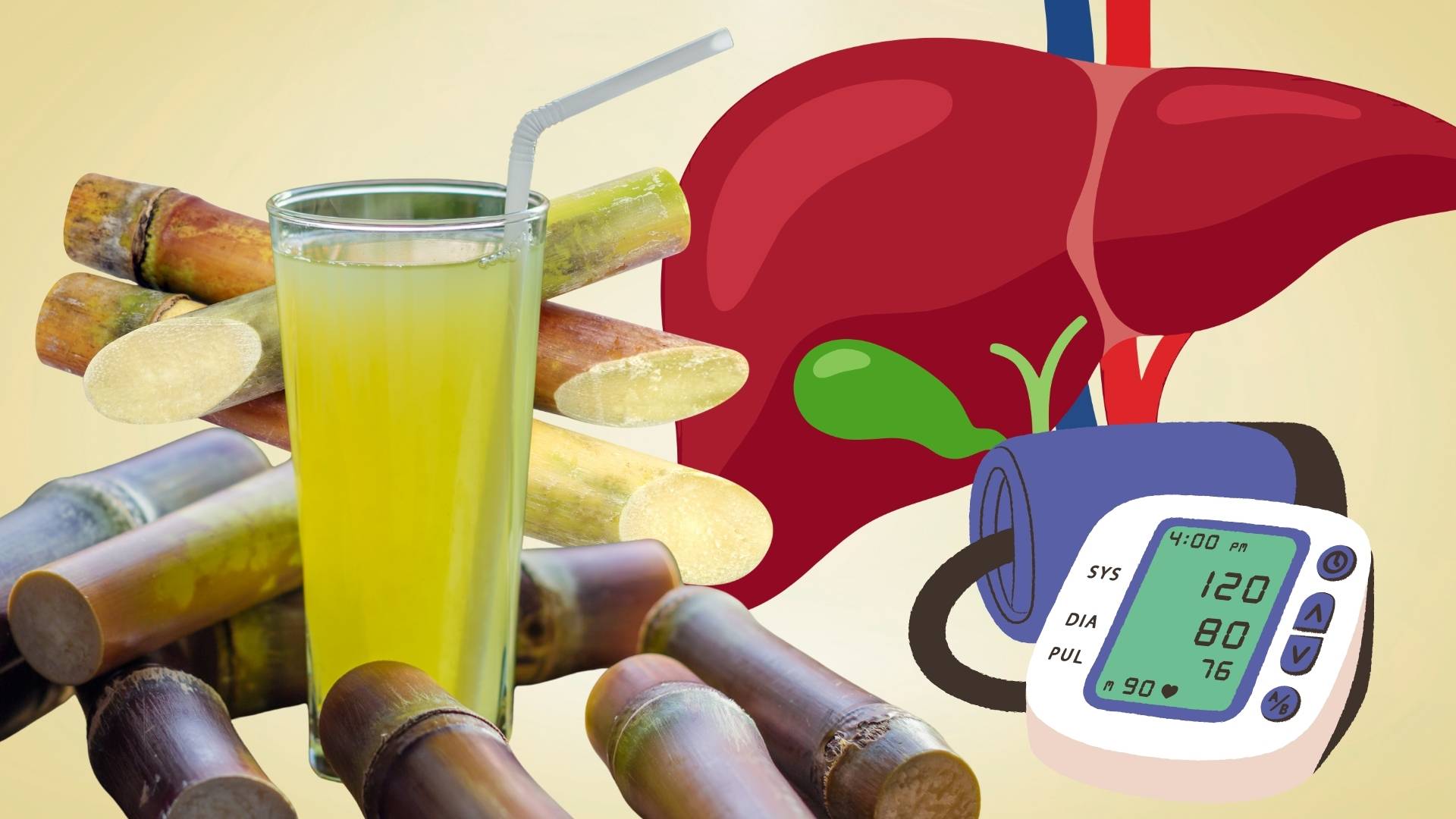Notes when drinking sugarcane juice to protect the liver and blood pressure