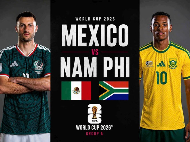 Mexico gặp Nam Phi ở trận khai mạc World Cup 2026. Đồ họa: An An