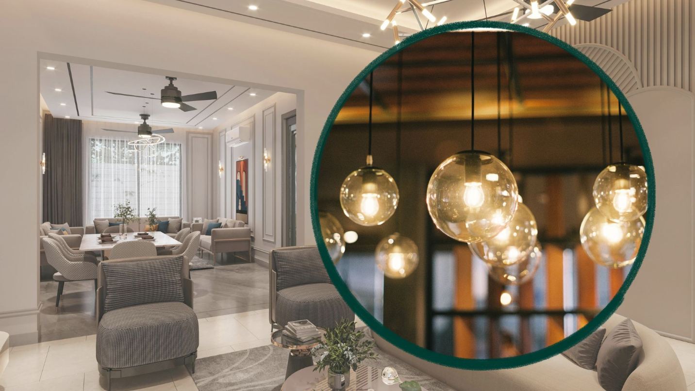 Choosing suitable lights for the living room helps ensure lighting function and increase aesthetics. Graphics: Thanh Thanh