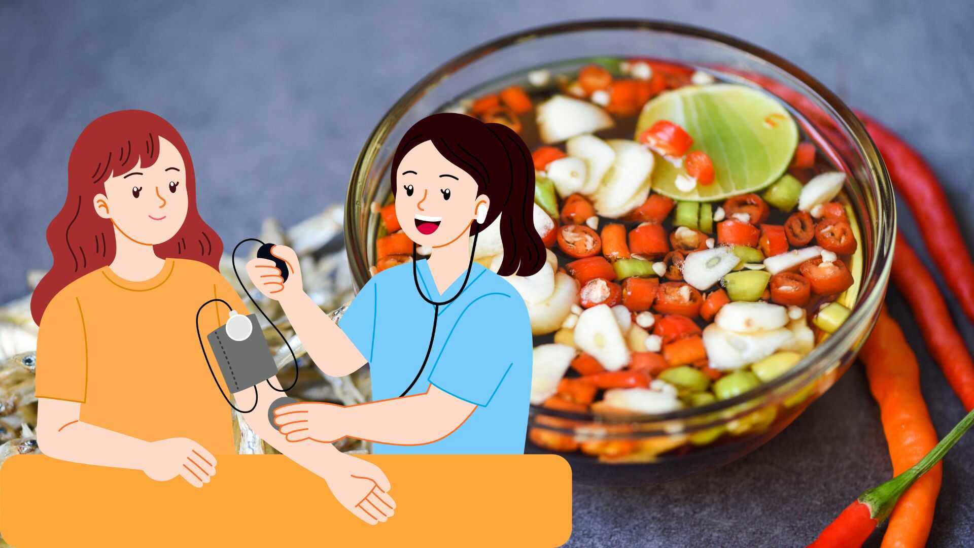 How to eat fish sauce safely and correctly for people with high blood pressure? Graphics: Tra My
