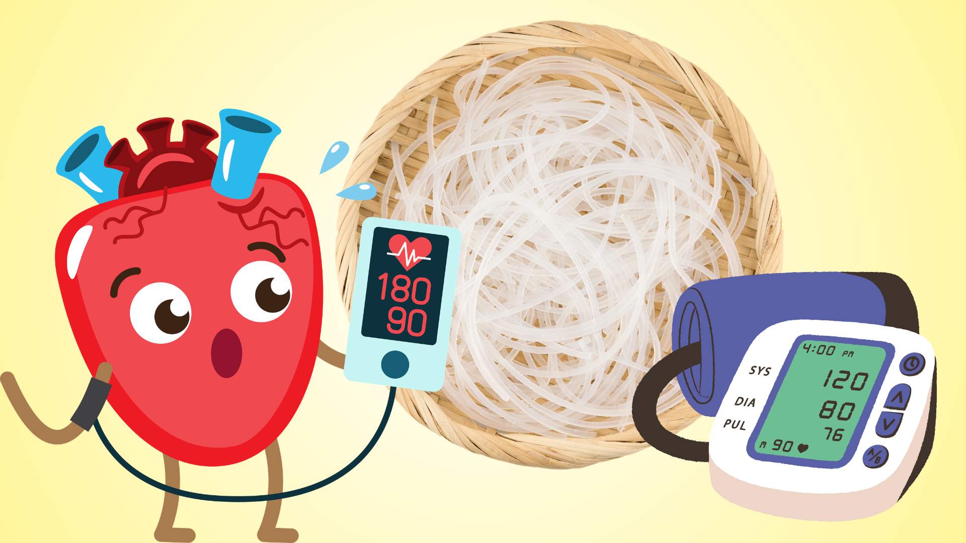 À quoi les personnes atteintes de diabète et d'hypertension artérielle doivent-elles faire attention lorsqu'elles mangent des vermicelles de riz.