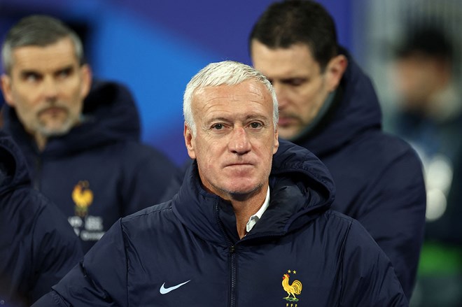 Huấn luyện viên Didier Deschamps của tuyển Pháp.  Ảnh: AFP