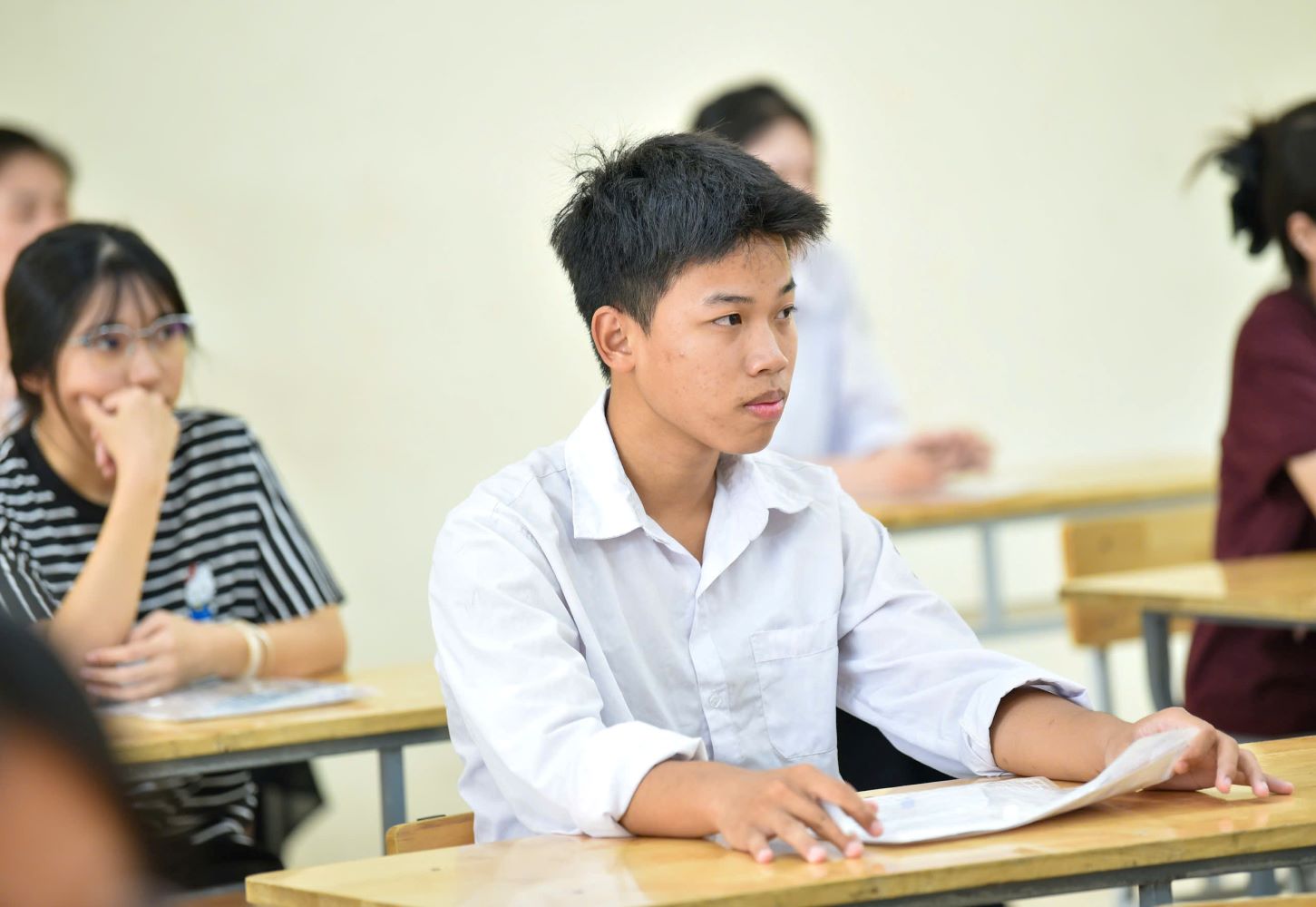 Thí sinh tham dự kỳ tốt nghiệp THPT năm 2026. Ảnh: Tường Vân