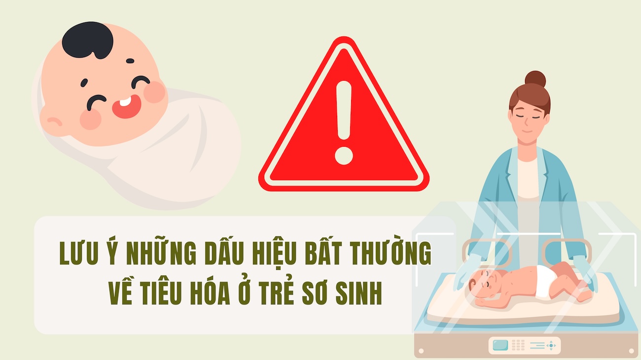 Note abnormal signs of digestion in infants
