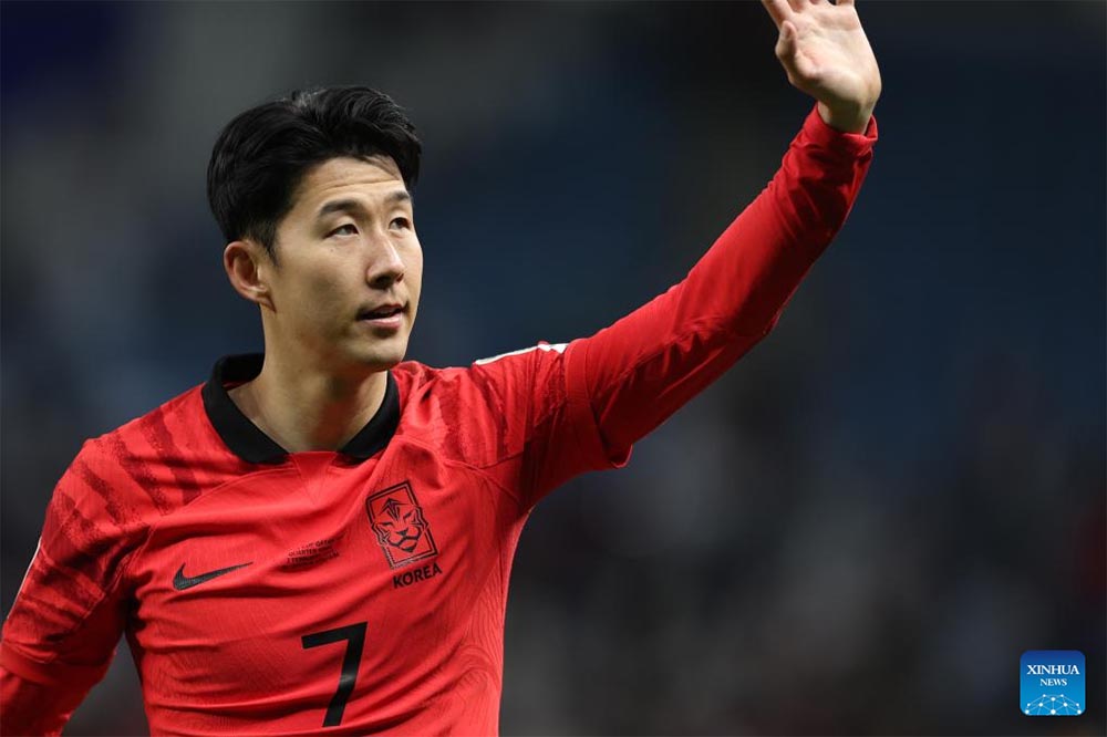 Striker Son Heung-min of the Korean national team. Photo: Xinhua