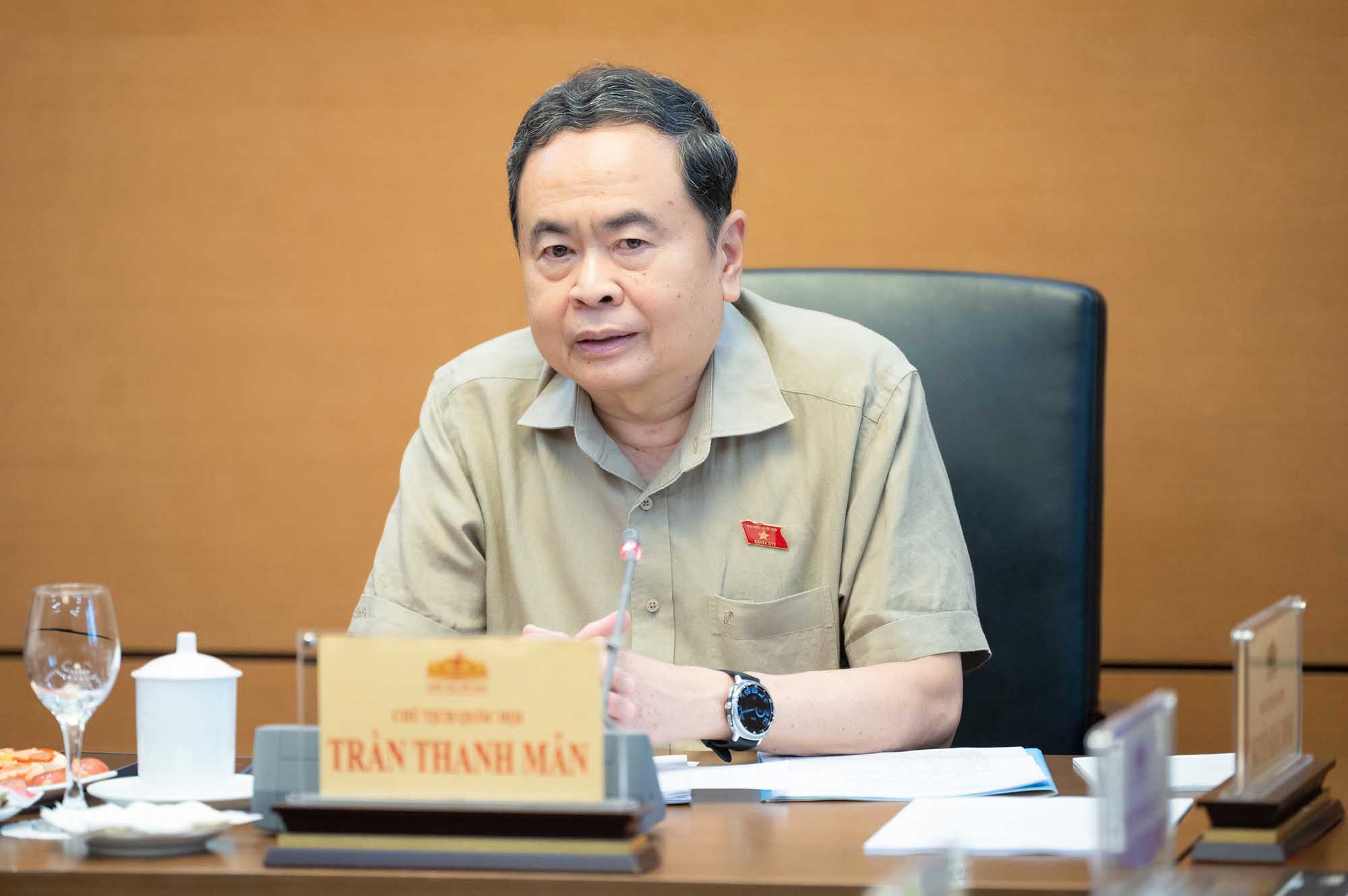 Member of the Politburo, Chairman of the National Assembly Tran Thanh Man. Photo: Pham Thang