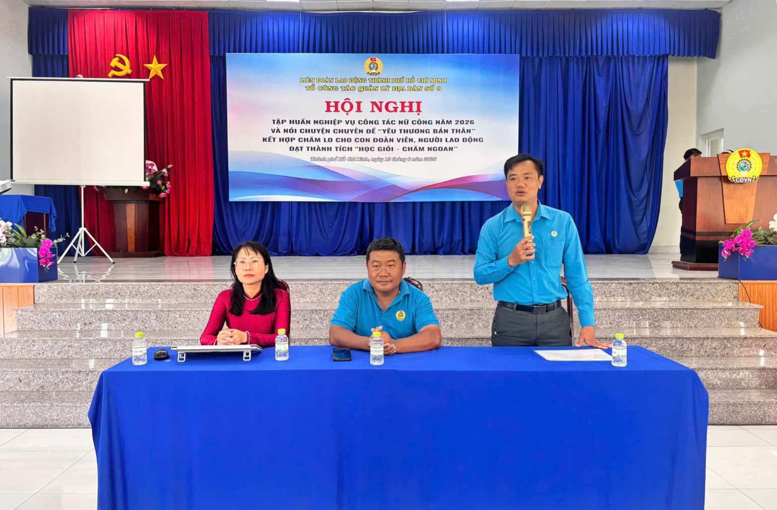 Female work training program for trade union units in the North of Ho Chi Minh City. Photo: Dinh Trong