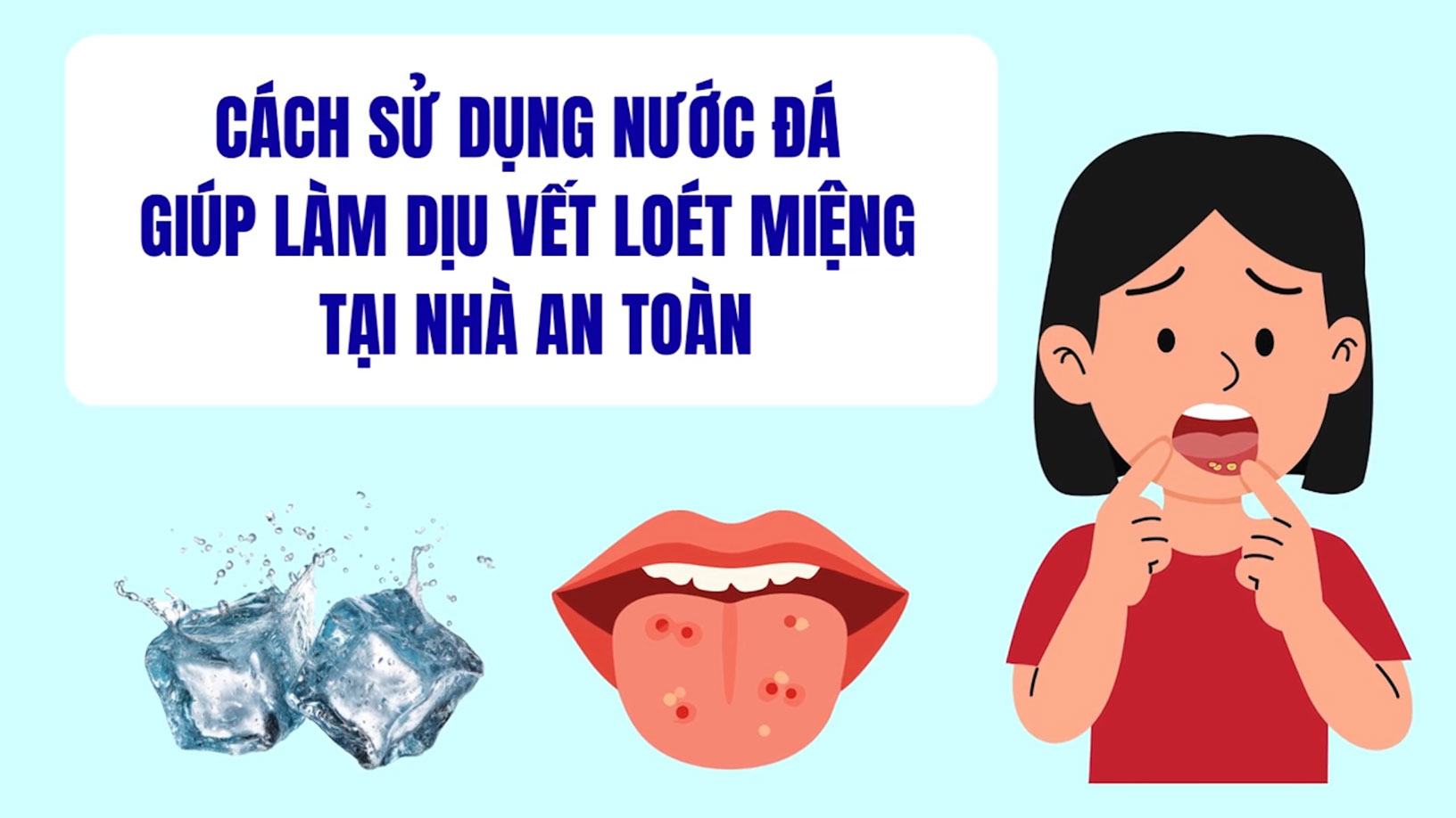 Cómo usar hielo para aliviar las úlceras bucales en casa de forma segura.
