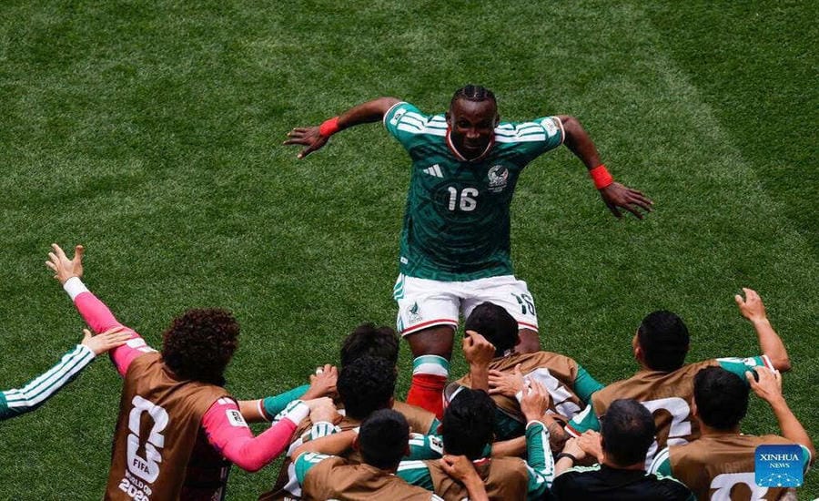 The Mexican team has a smooth start at the 2026 World Cup. Photo: Xinhua