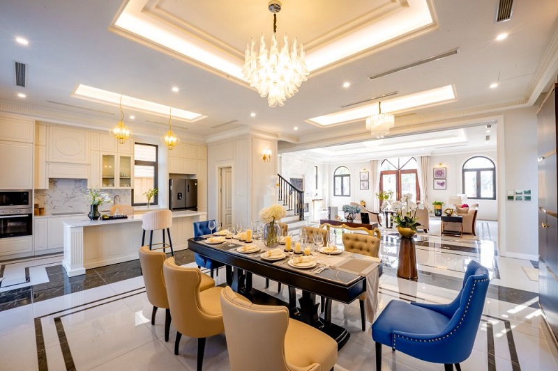 Không gian sống sang trọng trong căn biệt thự Đảo Vua