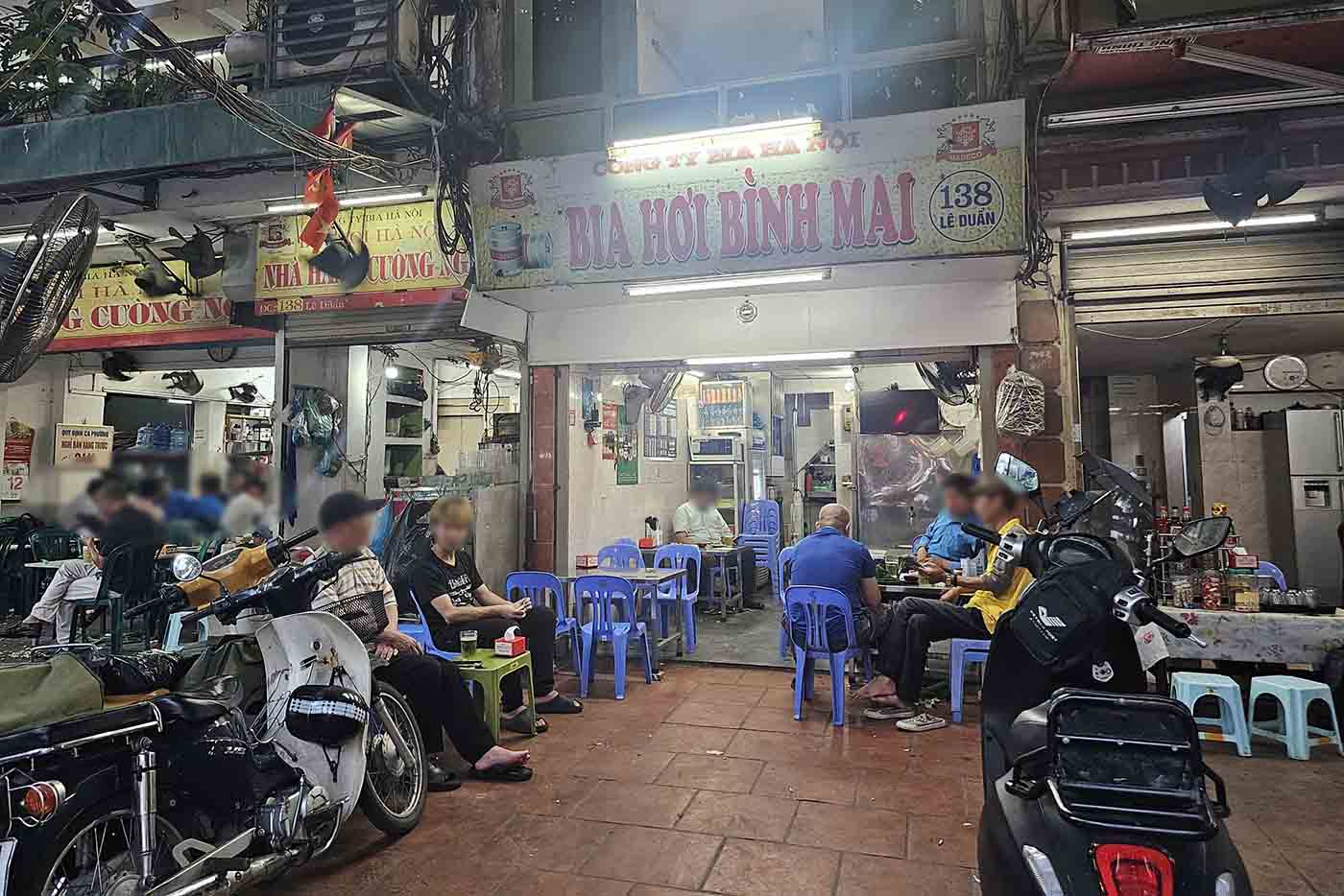 Quán bia 138 Lê Duẩn, nơi xảy ra vụ hành hùng bằng điếu cày. Ảnh: Sóng Hữu 
