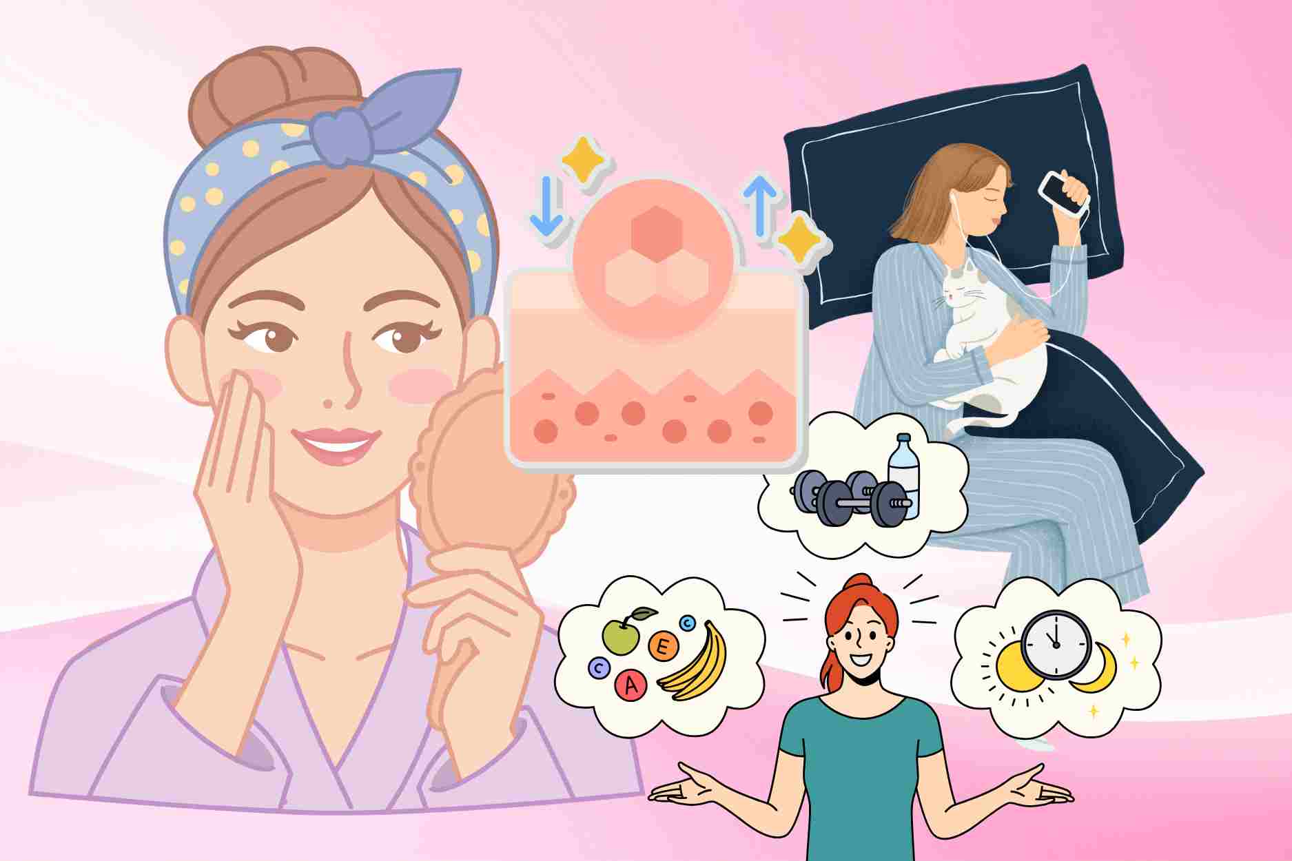 If you want more beautiful skin, don't ignore these habits when going to bed